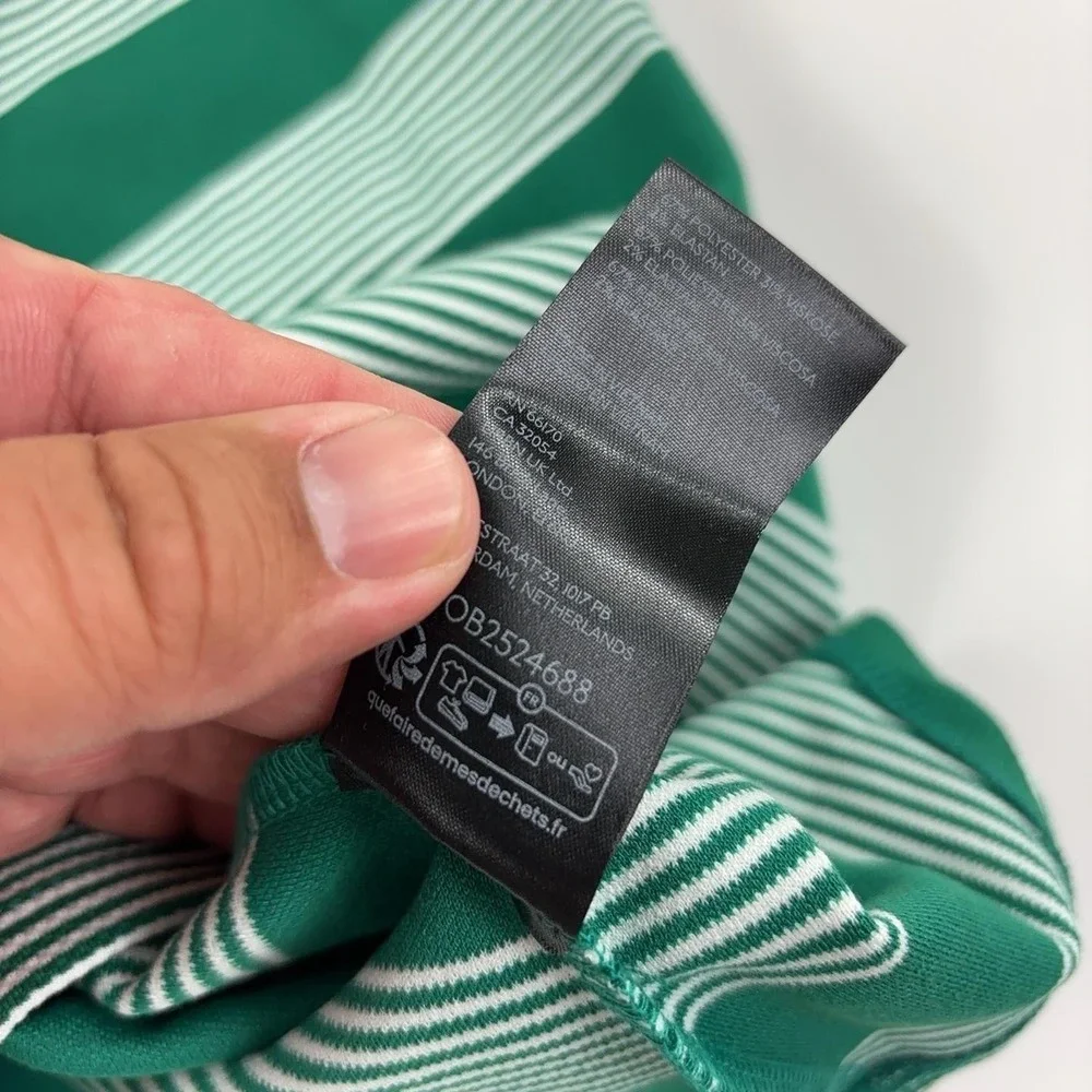Maeve Tank Top Womens XS Green Striped V-Neck Sleeveless Knit Anthropologie